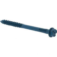 Value Collection - 1/4" Diam, 3-1/4" Length Under Head, Hex Drive, Concrete Screw & Masonry Fastener - Steel, Includes Drill Bit - Benchmark Tooling