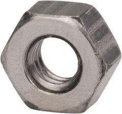 Made in USA - 5/16-18 UNC Steel Right Hand Hex Nut - 1/2" Across Flats, 0.273" High, Zinc Clear Finish - Benchmark Tooling