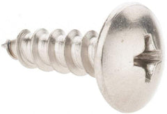Value Collection - #10 Truss Head Phillips Sheet Metal Screw - Stainless Steel, 5/8" Length Under Head, Grade 18-8 - Benchmark Tooling