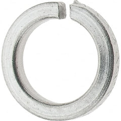 Value Collection - #6, 0.03" Thick High Collar Split Lock Washer - 18-8 Steel, Uncoated, 0.141" Min ID, 0.148" Max ID, 0.216" Max OD - Benchmark Tooling