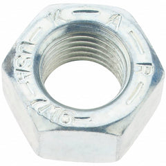 Value Collection - 7/16-20 UNF Steel Right Hand Hex Nut - 11/16" Across Flats, 3/8" High, Zinc Yellow Dichromate Finish - Benchmark Tooling