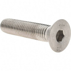 Value Collection - 5/8-11 UNC Hex Socket Drive, 82° Flat Screw - Grade 18-8 Stainless Steel, 3" OAL - Benchmark Tooling