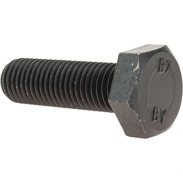 Value Collection - 3/4-10 Thread, 2-1/2" Length Under Head, Hex Head Bolt - Grade B7 Alloy Steel, Uncoated - Benchmark Tooling