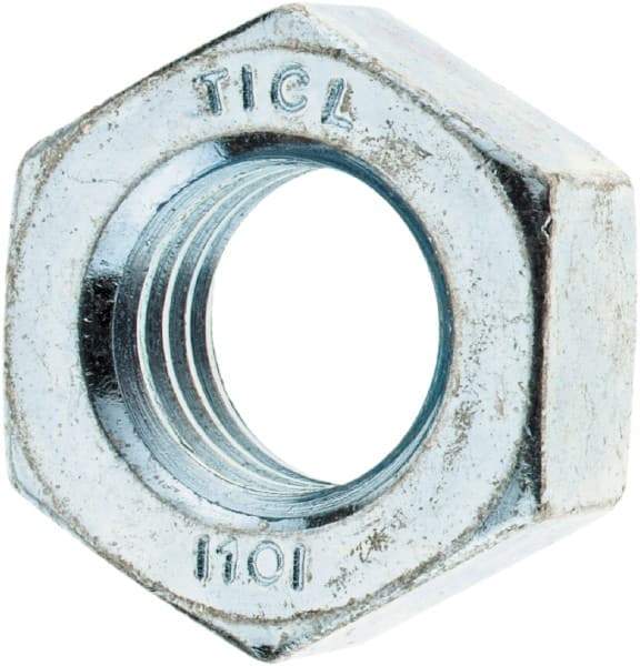 Value Collection - M14x2.00 Metric Coarse Steel Right Hand Hex Nut - 22mm Across Flats, 11mm High, Zinc-Plated Finish - Benchmark Tooling