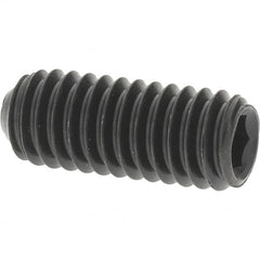 Value Collection - M4x0.70 Metric Coarse, 10mm OAL, Cup Point Set Screw - Grade 14.9 (45H) Alloy Steel, 2mm Key - Benchmark Tooling