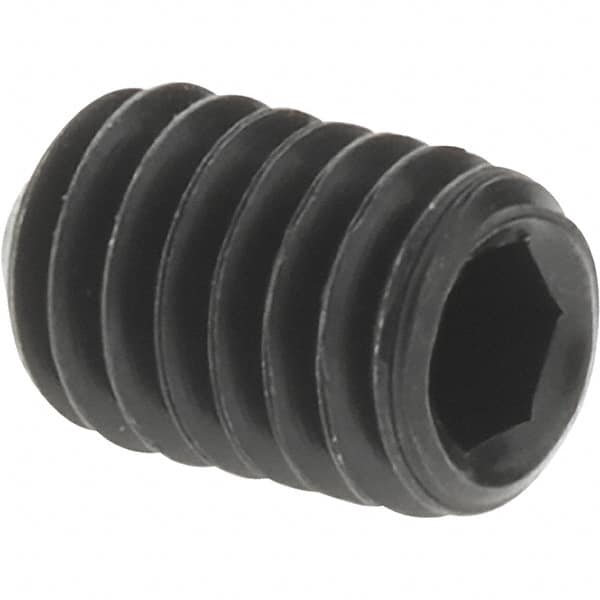 Value Collection - M4x0.70 Metric Coarse, 6mm OAL, Cup Point Set Screw - Grade 14.9 (45H) Alloy Steel, 2mm Key - Benchmark Tooling