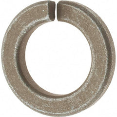 Value Collection - 1", 1/4" Thick Split Lock Washer - AISI 4037 Alloy Steel, Zinc Yellow Dichromate Finish, 1.003" Min ID, 1.024" Max ID, 1.656" Max OD - Benchmark Tooling