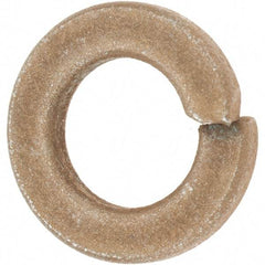 Value Collection - 3/8", 0.094" Thick Split Lock Washer - AISI 4037 Alloy Steel, Zinc Yellow Dichromate Finish, 0.377" Min ID, 0.385" Max ID, 0.68" Max OD - Benchmark Tooling