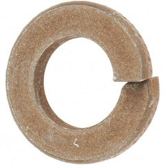 Made in USA - 5/16", 0.078" Thick Split Lock Washer - AISI 4037 Alloy Steel, Zinc Yellow Dichromate Finish, 0.314" Min ID, 0.322" Max ID, 0.583" Max OD - Benchmark Tooling