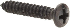 Value Collection - #8 Oval Head Phillips Sheet Metal Screw - Steel, 1" OAL, Grade 2 - Benchmark Tooling