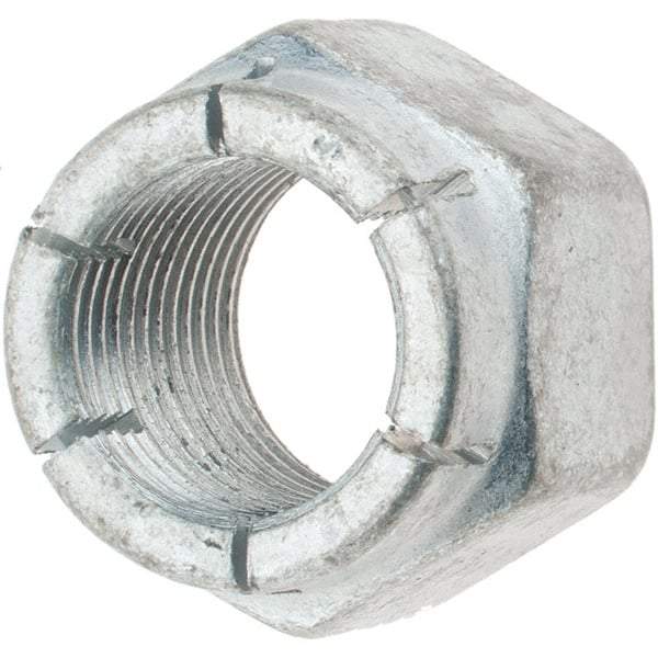 Value Collection - 3/4-16 UNJF Grade 2 Hex Lock Nut with Expanding Flex Top - Cadmium-Plated Finish, Meets Military Specifications - Benchmark Tooling