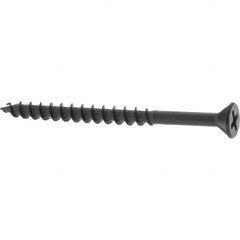 Buildex - #8, 2-1/4" OAL, Phillips Drive Flat Head, Steel Drywall Screws - Black Oxide Finish, Grade 2 - Benchmark Tooling