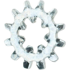 Value Collection - #10 Screw, Steel Internal Tooth Lock Washer - Zinc-Plated, Grade 2 - Benchmark Tooling