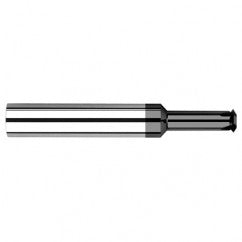0.1800″ Cutter Diameter × 0.7500″ (3/4″) Reach Carbide Single Form 1/4″ Thread Milling Cutter, 4 Flutes, Amorphous Diamond Coated - Benchmark Tooling