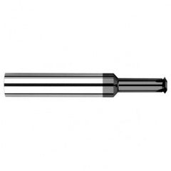 0.0980″ Cutter Diameter × 0.5000″ (1/2″) Reach Carbide Single Form #6 Thread Milling Cutter, 4 Flutes, Amorphous Diamond Coated - Benchmark Tooling