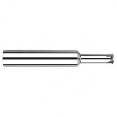0.0720″ Cutter Diameter × 0.2500″ (1/4″) Reach Carbide Single Form #3 Thread Milling Cutter, 2 Flutes - Benchmark Tooling
