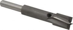 Made in USA - 15/32" Diam, 1/4" Shank, Diam, 4 Flutes, Straight Shank, Interchangeable Pilot Counterbore - Benchmark Tooling