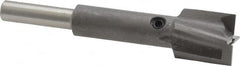 Made in USA - 19/32" Diam, 1/4" Shank, Diam, 4 Flutes, Straight Shank, Interchangeable Pilot Counterbore - Benchmark Tooling