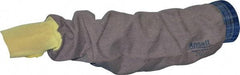 Ansell - Size Universal, Brown Kevlar Welding Sleeve - 26" Long Sleeve, Elastic Opening at Both Ends, Made with Thumb Hole - Benchmark Tooling