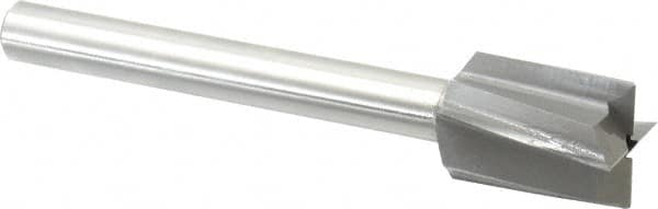 Made in USA - 1" Diam, 1/2" Shank, Diam, 4 Flutes, Straight Shank, Interchangeable Pilot Counterbore - Benchmark Tooling