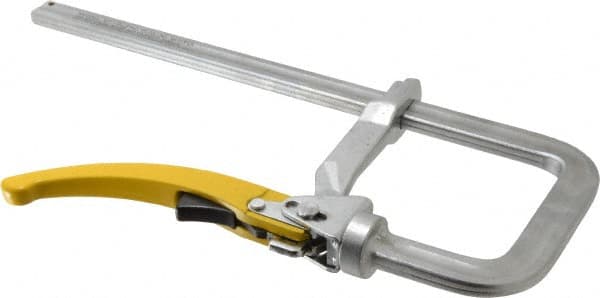 Strong Hand Tools - 4-3/4" Deep Throat, 10" Max Capacity, Step Over Sliding Arm Clamp - 1,000 Lb Clamping Pressure - Benchmark Tooling