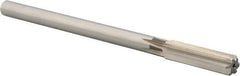 Union Butterfield - 1/2" High Speed Steel 6 Flute Chucking Reamer - Straight Flute, 0.4355" Straight Shank, 2" Flute Length, 8" OAL - Benchmark Tooling