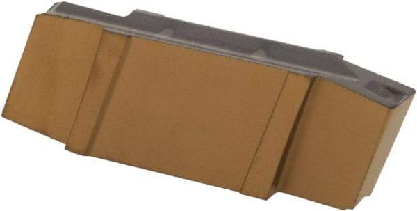 Iscar - 200020GIG Grade IC808, 2mm Cutting Width Carbide Grooving Insert - 3mm Max Depth of Cut, Neutral, 0.2mm Corner Radius, TiAlN Finish - Benchmark Tooling