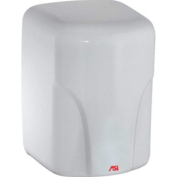 ASI-American Specialties, Inc. - 1600 Watt White Finish Electric Hand Dryer - 110/120 Volts, 14.6 Amps, 8-1/16" Wide x 11-19/64" High x 7-5/64" Deep - Benchmark Tooling