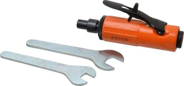 Dotco - 1/4" Collet, Straight Handle, Air Straight Die Grinder - 30,000 RPM, Rear Exhaust, 16 CFM, 0.3 hp, 90 psi, 1/8" Inlet - Benchmark Tooling