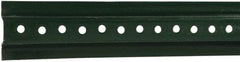 NMC - 8' High, Traffic Sign Post - Steel, 3/8" Hole Diam, Green - Benchmark Tooling