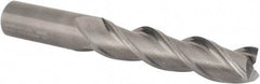 Kennametal - 1", 4" LOC, 1" Shank Diam, 7" OAL, 3 Flute, Solid Carbide Square End Mill - Single End, Uncoated, Spiral Flute, 37° Helix, Centercutting, Right Hand Cut, Right Hand Flute, Series AADE - Benchmark Tooling