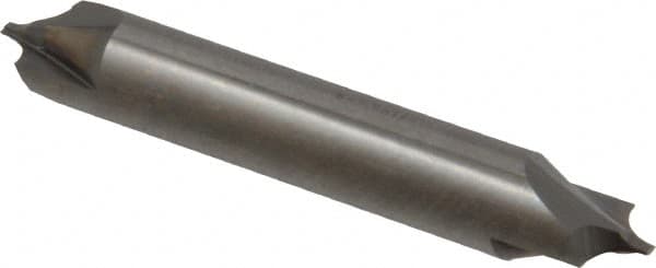 Value Collection - 5/32" Radius, 2 Flute, Solid Carbide, Double End, Corner Rounding End Mill - Uncoated, 0.06" Tip Diam, 2-1/2" Overall Length, 3/8" Shank Diam - Benchmark Tooling