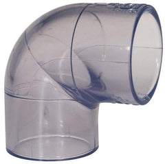 Made in USA - 1-1/4" PVC Plastic Pipe Fitting - Schedule 40, Slip x Slip End Connections - Benchmark Tooling