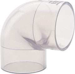 Made in USA - 2" PVC Plastic Pipe Fitting - Schedule 40, Slip x Slip End Connections - Benchmark Tooling