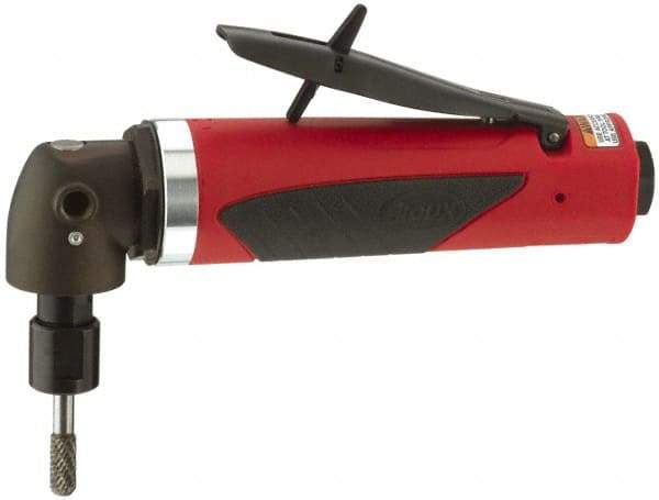 Sioux Tools - 1/4" Collet, Angle Handle, Angle Air Die Grinder - 12,000 RPM, Rear Exhaust, 30 CFM, 1 hp, 6.21 bar, 1/4 NPT - Benchmark Tooling