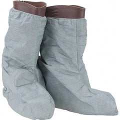 Dupont - Size Universal, ProShield 3, Non-Skid Boot Cover - Grey, Non-Chemical Resistant - Benchmark Tooling