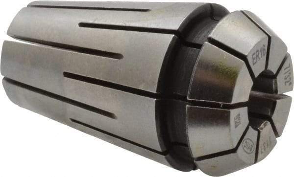 Parlec - 7/32" ER16 Coolant Collet - 1.082" OAL, 0.669" Overall Diam - Exact Industrial Supply