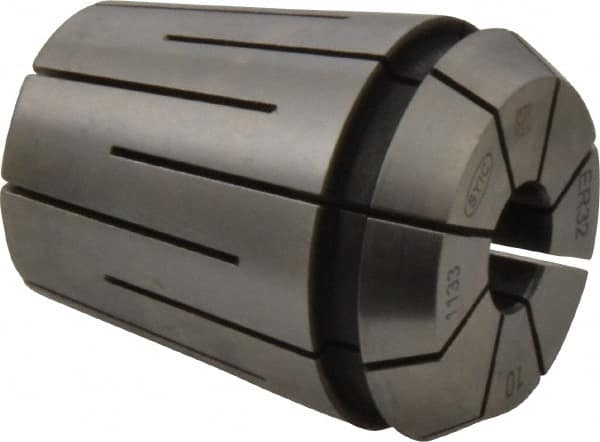 Parlec - 10mm ER32 Coolant Collet - 1.574" OAL, 1.3" Overall Diam - Exact Industrial Supply