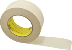 3M - 2" Wide x 60 Yd Long Tan Paper Masking Tape - Series 234, 5.9 mil Thick, 27 In/Lb Tensile Strength - Benchmark Tooling