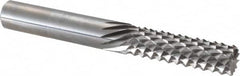 Accupro - 5/16" Diam, 1" LOC, Burr End, Solid Carbide Diamond Pattern Router Bit - Right Hand Cut, 2-1/2" OAL, 5/16" Shank Diam, Use on Fiberglass - Benchmark Tooling