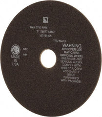 Tru-Maxx - 8" 46 Grit Aluminum Oxide Cutoff Wheel - 1/8" Thick, 1-1/4" Arbor, 4,936 Max RPM, Use with Stationary Tools - Benchmark Tooling