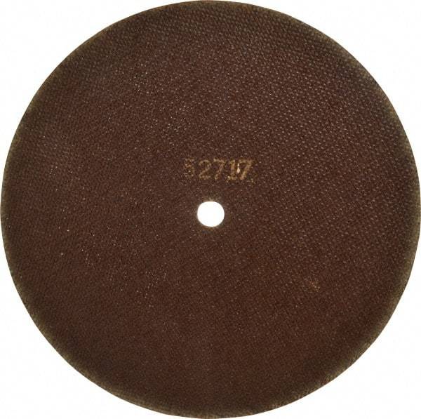 Norton - 10" 80 Grit Aluminum Oxide Cutoff Wheel - 1/16" Thick, 5/8" Arbor, 4,585 Max RPM, Use with Angle Grinders - Benchmark Tooling