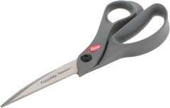 Clauss - 3-1/4" LOC, 8" OAL Titanium Standard Shears - Right Hand, Glass Filled Nylon Offset Handle, For General Purpose Use - Benchmark Tooling