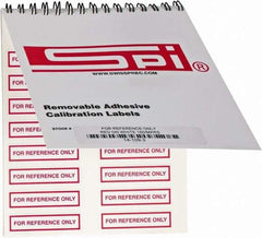 SPI - Inspection Label - Legend: For Reference Only, English, Red & White, 2" Long x 1/2" High, No Coating - Benchmark Tooling