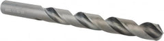 Hertel - 1/2" 118° High Speed Steel Jobber Drill - Oxide Finish, Right Hand Cut, Spiral Flute, Straight Shank, 6" OAL, Standard Point - Benchmark Tooling