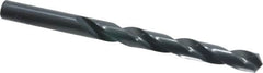 Hertel - Letter W 118° High Speed Steel Jobber Drill - Oxide Finish, Right Hand Cut, Spiral Flute, Straight Shank, 5-1/8" OAL, Standard Point - Benchmark Tooling