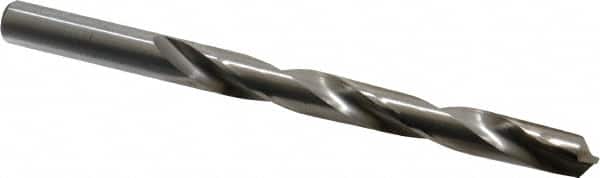 CJT - 25/64" 118° Carbide-Tipped Jobber Drill - Bright Finish, Right Hand Cut, Spiral Flute, Straight Shank, 5-1/4" OAL, Standard Point - Benchmark Tooling