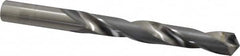 Made in USA - 45/64" 118° Carbide-Tipped Jobber Drill - Bright Finish, Right Hand Cut, Spiral Flute, Tanged Shank, 7-5/8" OAL, Standard Point - Benchmark Tooling