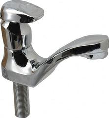 Moen - Knob Metering Handle, Round Deck Plate, Single Mount Bathroom Faucet - One Handle, No Drain, Standard Spout - Benchmark Tooling