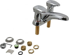 Moen - Knob Metering Handle, Deck Plate Bathroom Faucet - Two Handle, No Drain, Standard Spout - Benchmark Tooling